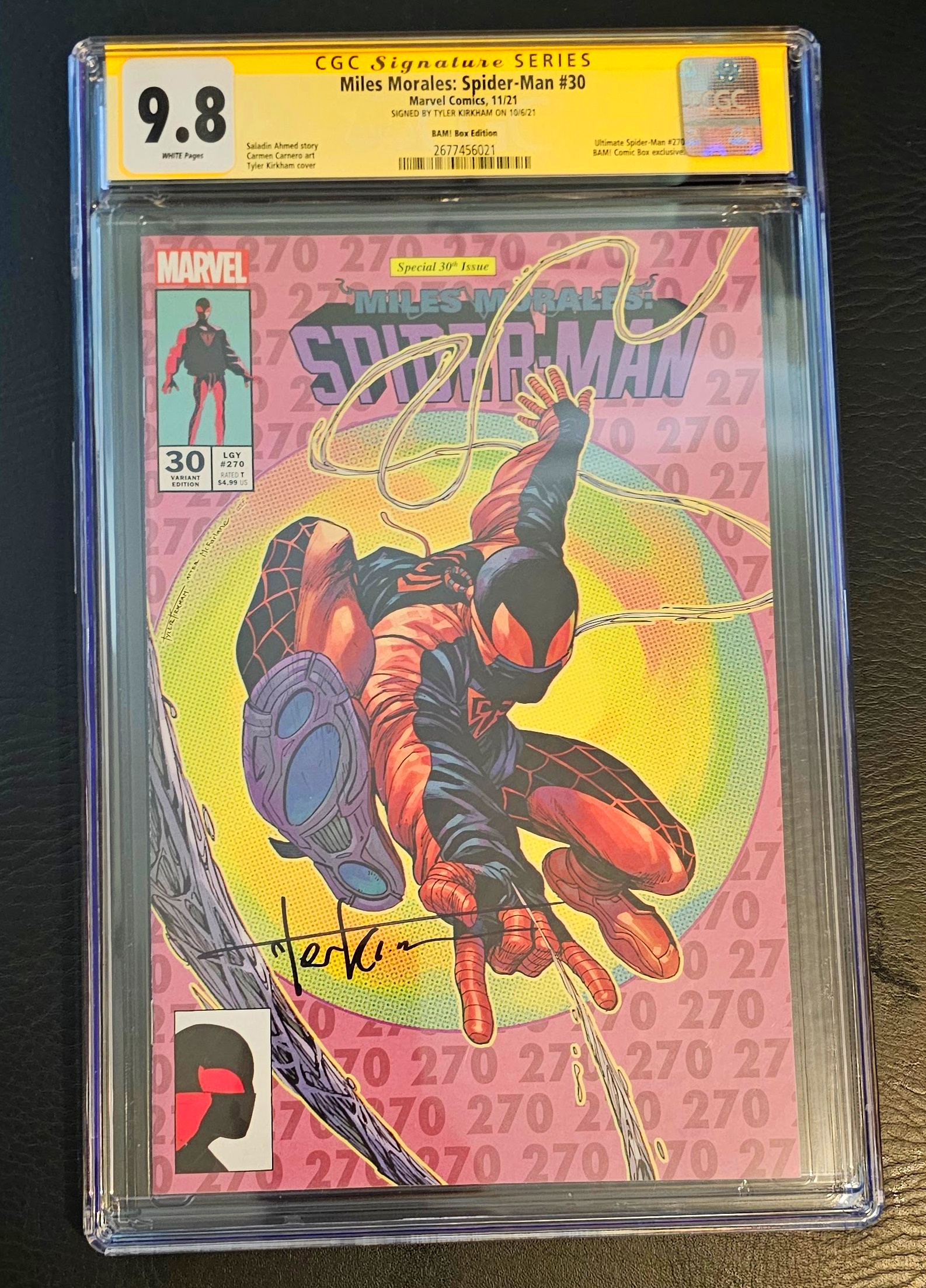 Miles Morales: Spider-Man #30 – Tyler Kirkham Signed – CGC Graded