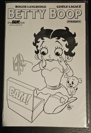 Betty Boop Black and White Variant Signed