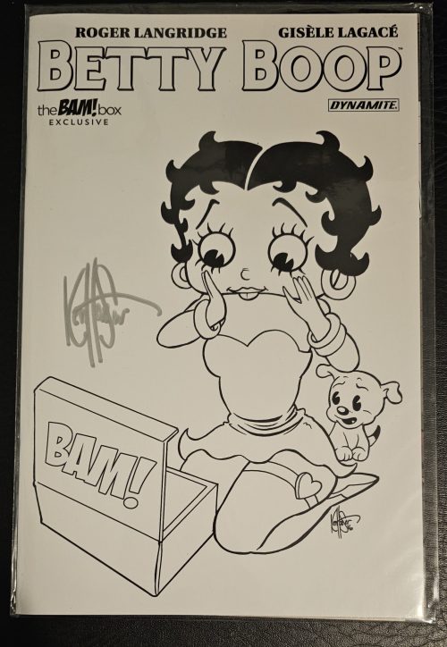 Betty Boop Black and White Variant Signed