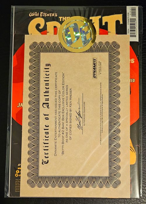 20240418_064906 Betty Boop #2 Comic Book Signed By Artist Ken Haeser Color Variant