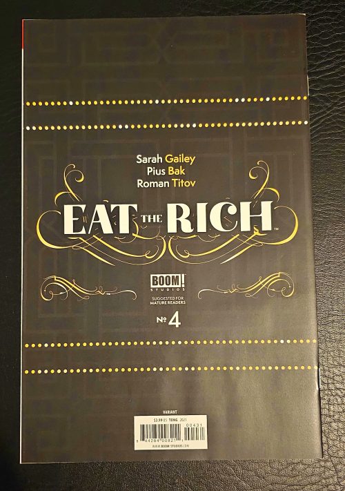 Eat The Rich Issue #4 Virgin Variant Cover
