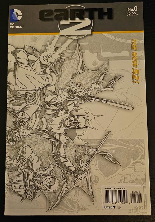 Earth 2 (2012) DC Issue #0B Sketch Variant 1:25