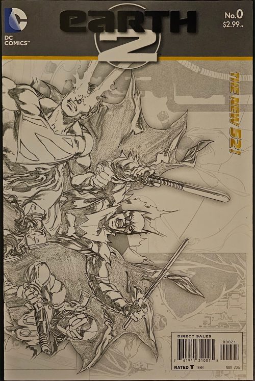 Earth 2 Issue #0 Sketch Variant
