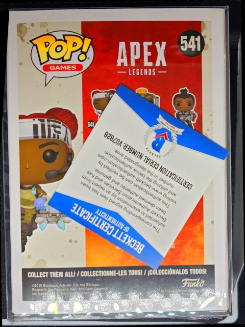 Funko POP! Vinyl: Apex Legends - Lifeline #541 Vaulted Signed Beckett Certified Signature Mela Lee