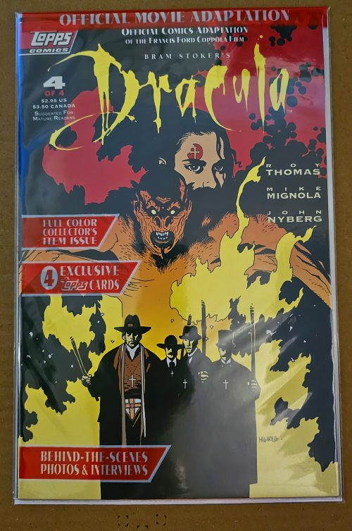 Bram Stoker’s Dracula #4 Topps Comics Sealed With 4 Trading Cards 1992