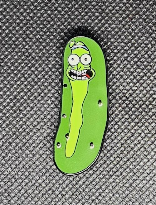 Pickle Rick Enamel Pin Front