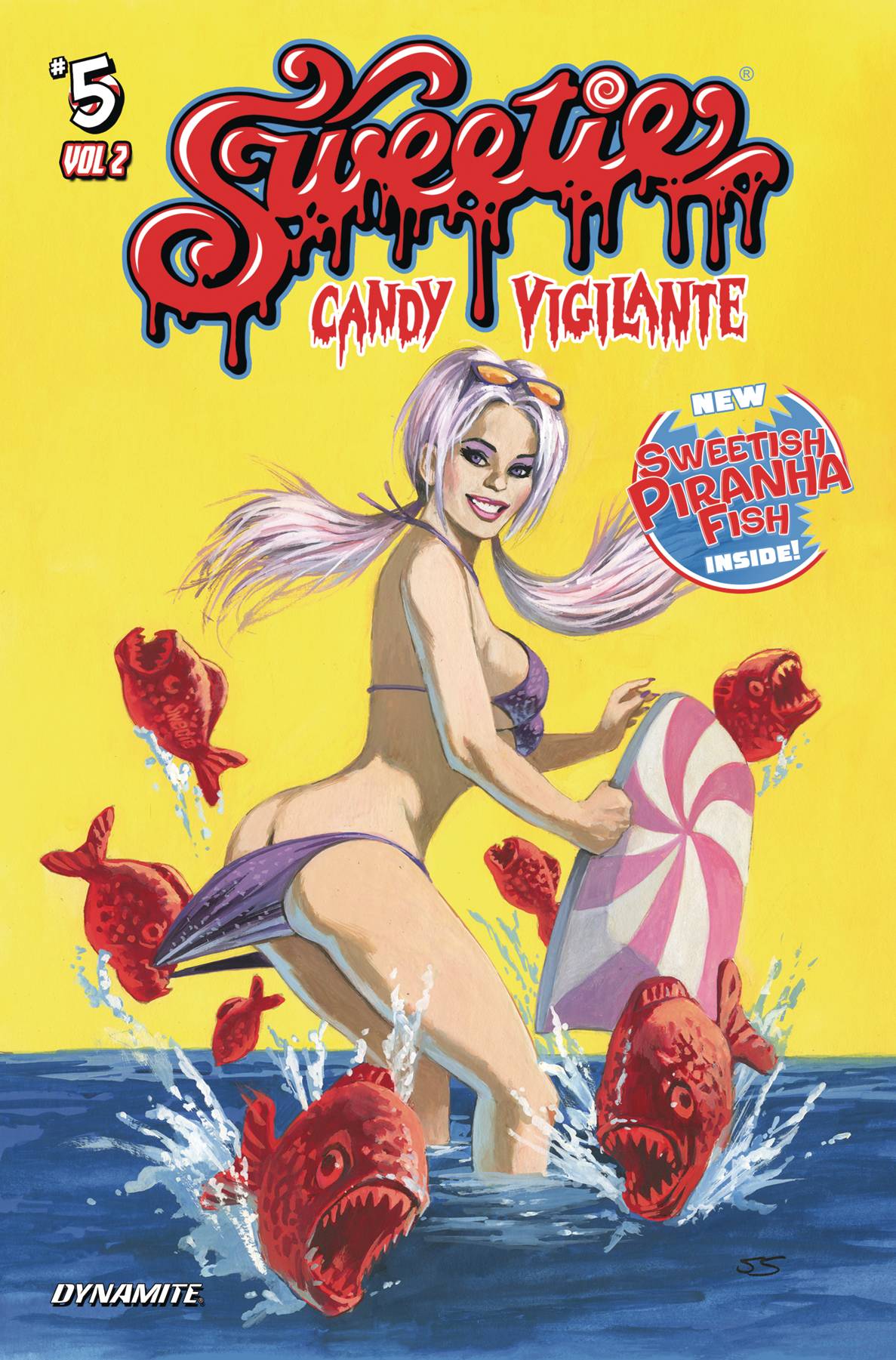 SWEETIE CANDY VIGILANTE VOL 2 #5 SISTILLI YELLOW VIRGIN VARIANT (MR)