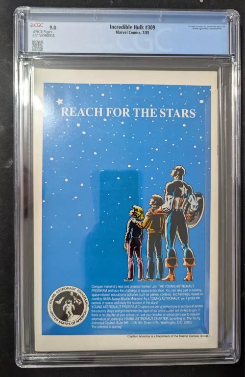 Hulk 309 Back Hulk 309 Back