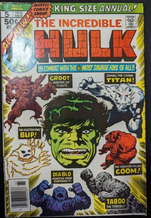 Incredible Hulk 5 1976 Annual - F