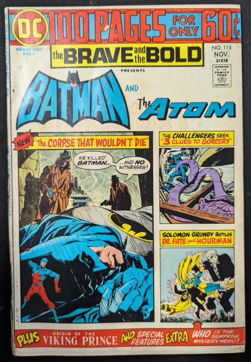 Batman and The Atom 115 Nov 1974 FN